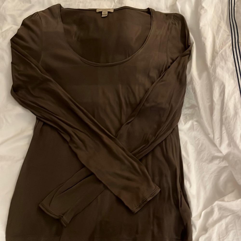 It is burberry brit cotton puffer sleeve shirts~